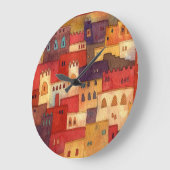 Grande Horloge Ronde Aquarelle Maroc (Angle)