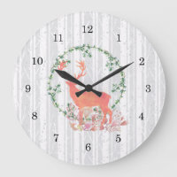 Aquarelle Russe Reindeer Boho