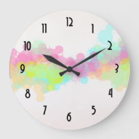Aquarelle Splatter Colorful Abstract Design