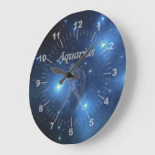 Grande Horloge Ronde Aquarius transparent (Angle)