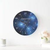 Grande Horloge Ronde Aquarius transparent (Maison)