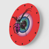 Grande Horloge Ronde Araignée et balle de sang (Angle)