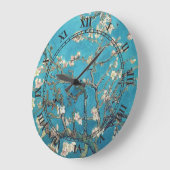 Grande Horloge Ronde Aramande en fleurs Vincent van Gogh (Angle)