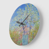 Grande Horloge Ronde Arbre à poires en fleurs - Claude Monet (Angle)