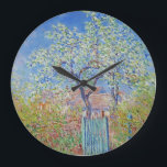 Grande Horloge Ronde Arbre à poires en fleurs - Claude Monet<br><div class="desc">Arbre à poires en fleurs - Claude Monet</div>
