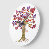 Grande Horloge Ronde arbre d'amour (Angle)