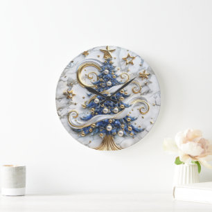 Grande Horloge Ronde Arbre de Noël des fêtes