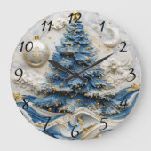 Grande Horloge Ronde Arbre de Noël Timekeeper Beauté (Recto)