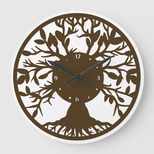 Grande Horloge Ronde Arbre De Vie (Recto)