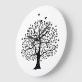 Grande Horloge Ronde Arbre de vie (Angle)