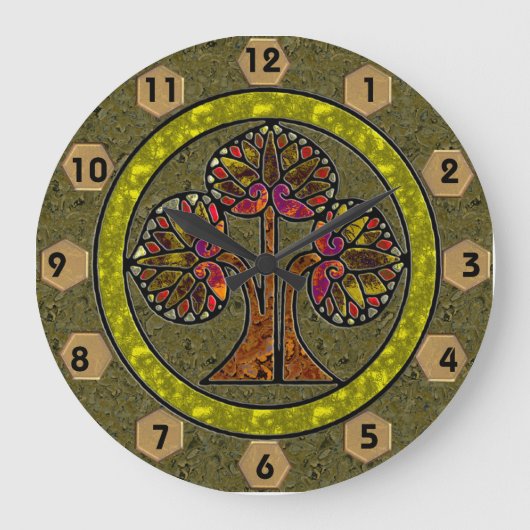 Grande Horloge Ronde Arbre de vie (Horloge ronde) (Recto)