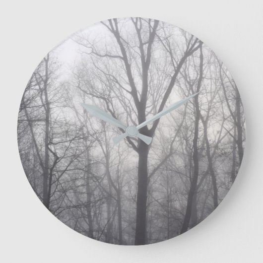 Grande Horloge Ronde Arbres brumeux (Recto)