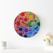 Grande Horloge Ronde Arc-en-ciel (Maison)