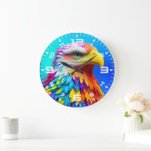 Grande Horloge Ronde Arc-en-ciel Aigle-654707 (Maison)