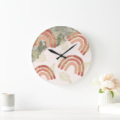 Grande Horloge Ronde Arc-en-ciel Boho (Maison)
