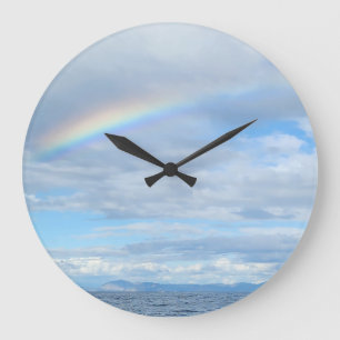 Grande Horloge Ronde Arc-en-ciel sur l'île