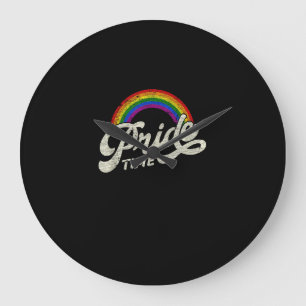 Grande Horloge Ronde Arc-en-ciel, temps de fierté, Débardeur LGBT