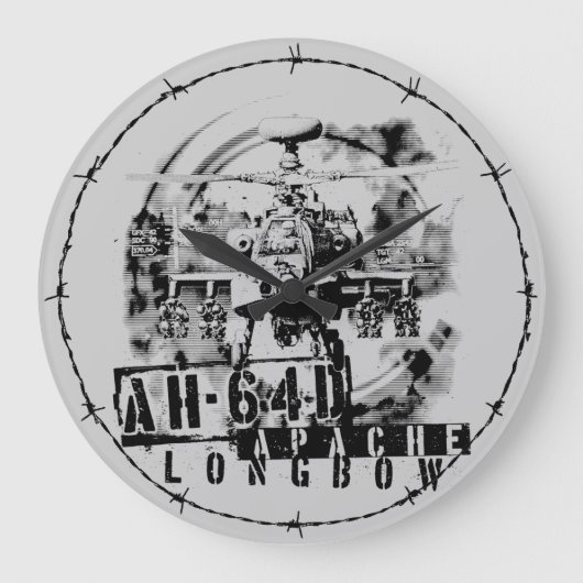 Grande Horloge Ronde Arc long Apache AH-64D (Recto)