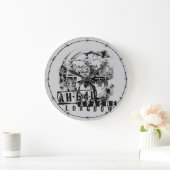 Grande Horloge Ronde Arc long Apache AH-64D (Maison)