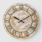 Grande Horloge Ronde Archaic Marble Prince Wall Clock (Recto)
