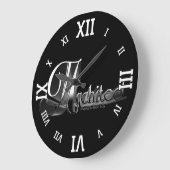 Grande Horloge Ronde Architecte (Angle)