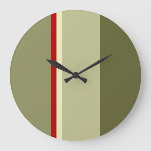 Grande Horloge Ronde Argent sanguin (Recto)