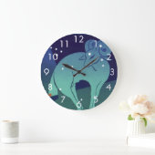 Grande Horloge Ronde Aries Ram Constellation, Astrologie Zodiaque Vinta (Maison)