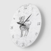 Grande Horloge Ronde Aries Zodiac symbole de Wall Clock Round or Square (Angle)