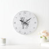 Grande Horloge Ronde Aries Zodiac symbole de Wall Clock Round or Square (Maison)