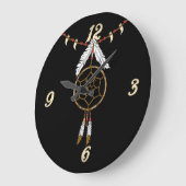 Grande Horloge Ronde Arizona Dream Catcher Mur Clock (Angle)