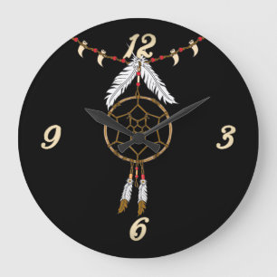 Grande Horloge Ronde Arizona Dream Catcher Mur Clock