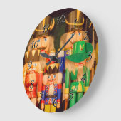 Grande Horloge Ronde Armée des Noirs de Noël (Angle)