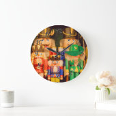 Grande Horloge Ronde Armée des Noirs de Noël (Maison)