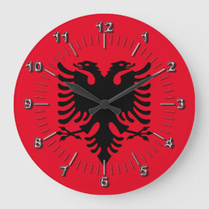 Grande Horloge Ronde Armoiries de l'Albanie