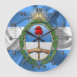 Grande Horloge Ronde Armoiries de l'Argentine