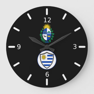 Grande Horloge Ronde Armoiries du drapeau uruguayen