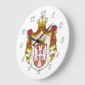 Grande Horloge Ronde Armoiries serbes (Angle)