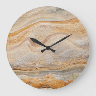 Grande Horloge Ronde Arrière - plan de grès - sable, roche en pierre