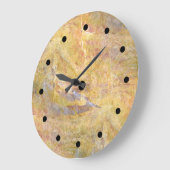 Grande Horloge Ronde Arrière - plan de pierre moderne (Angle)