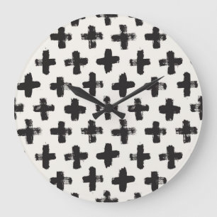 Grande Horloge Ronde Arrière - plan vintage de pointes de brosse Abstra