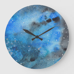Grande Horloge Ronde Art Abstrait