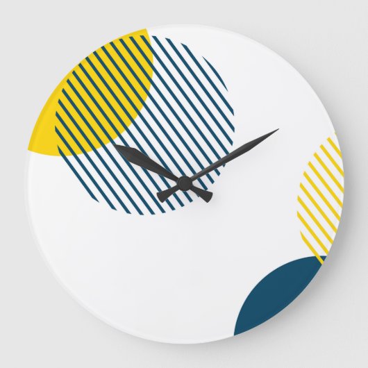 Grande Horloge Ronde Art abstrait urbain moderne, simple, minimal et te (Recto)