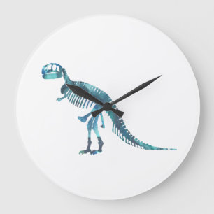 Grande Horloge Ronde Art de squelette de rex de Tyrannosaurus