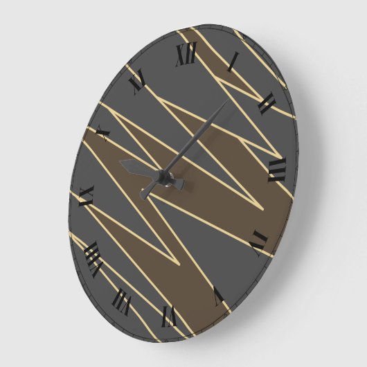 Grande Horloge Ronde Art déco (Angle)