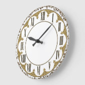 Grande Horloge Ronde Art Deco (Angle)