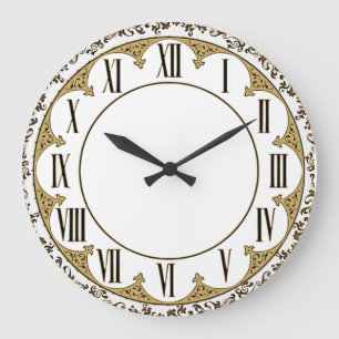 Grande Horloge Ronde Art Déco