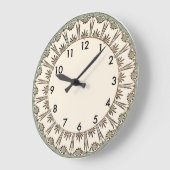 Grande Horloge Ronde Art Deco (Angle)