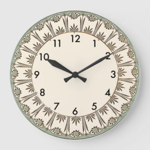 Grande Horloge Ronde Art Déco