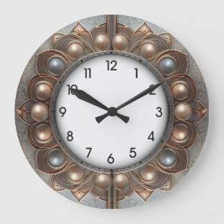 Grande Horloge Ronde Art Déco