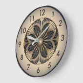 Grande Horloge Ronde Art Deco (Angle)